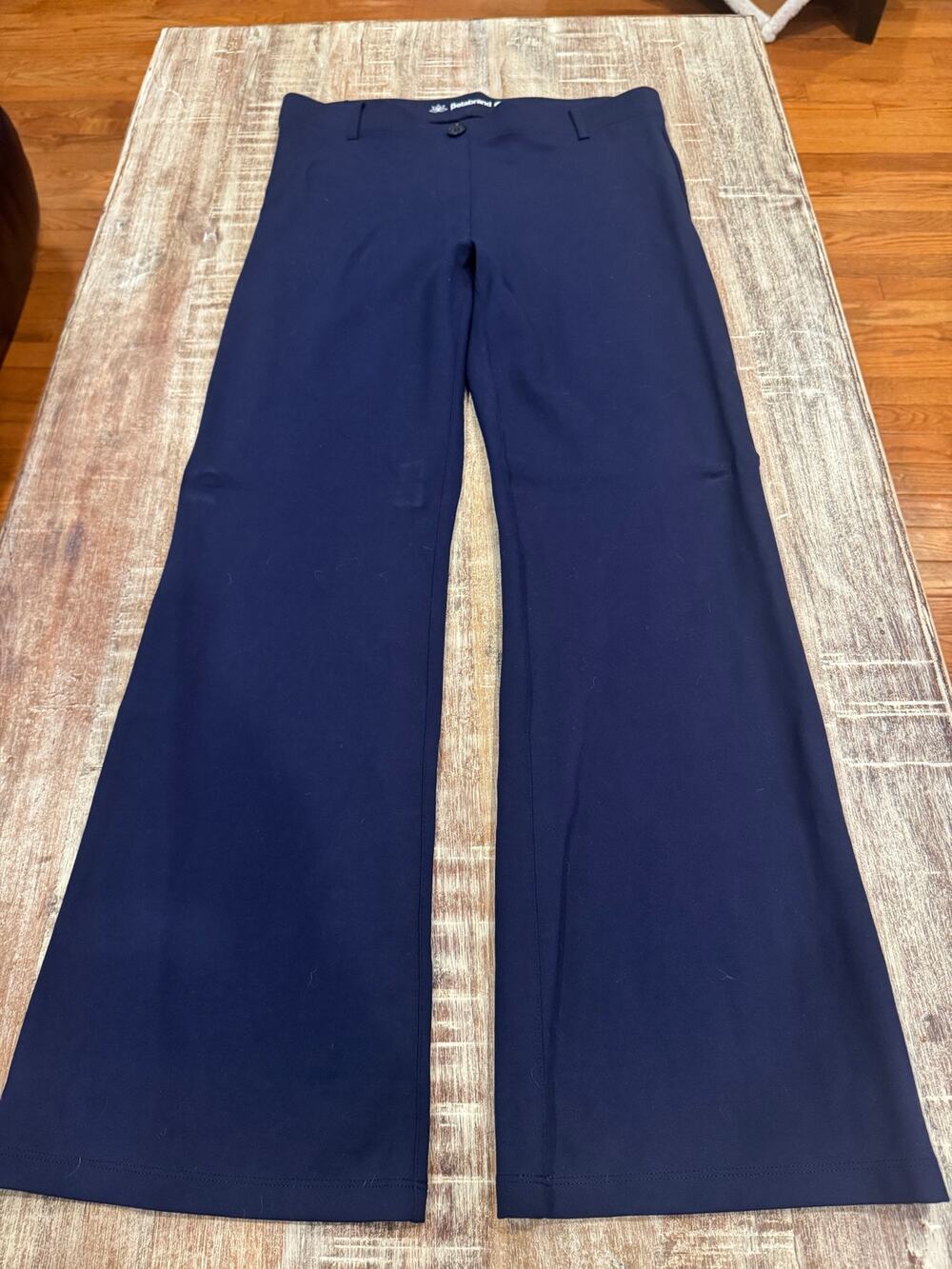 Betabrand Bootcut Dress Pant Yoga Pants Navy L Petite